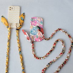 Ручка из цепочки с платком S-15