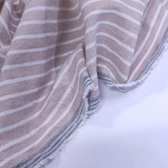 Варёный хлопок "Песочная полоска"