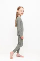 пижама  для девочки  К 1618/зеленый чай,клевер