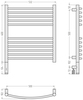 Сунержа 00-6002-6050 РЭБ БОГЕМА 3.1 600х500 МЭМ левый (Без покрытия)