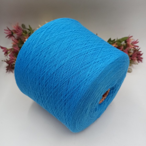 100% кардный меринос Canberra Lanecardate 1550м/100гр 40238 Device - Ярко-голубой