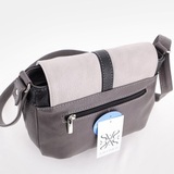 Сумка Саломея 106 мульти итальянский серо-черный