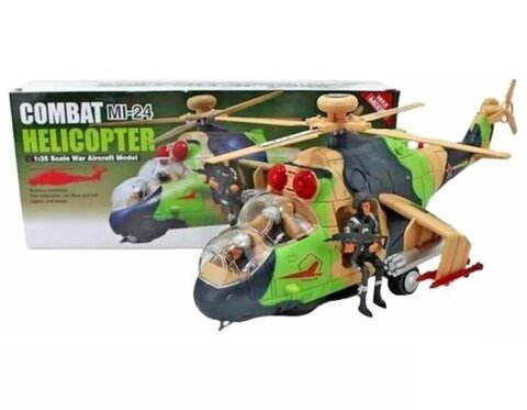 Вертолет светомузыка +солдатик, размер 34*13