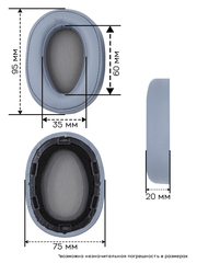 Амбушюры Sony MDR-100ABN, WHH900N
