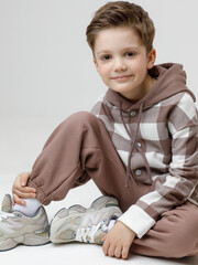 рубашка  для мальчика  КР 302196/молочный 1005 Н026 к638