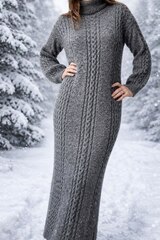 Описание по вязанию платья спицами "Smoke"