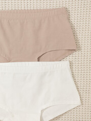 набор трусы/ уп  для девочки  К 1968-2уп/нюдовый беж,сахар
