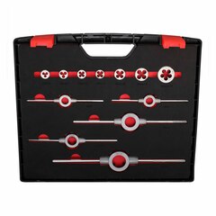 Набор метчиков и плашек M3 -M12 HSS-G 45пр Pl. Box MASTER-TOOL 1014901010002