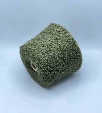 Profilo S.N.C, Boucle, 180м/100гр. 76% Альпака, 18% Меринос, 6%Полиамид, цвет-Зеленый(120), 37459