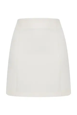 Юбка мини сливочная