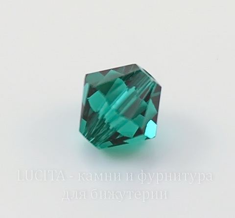 5328 Бусина - биконус Сваровски Emerald 6 мм, 5 штук