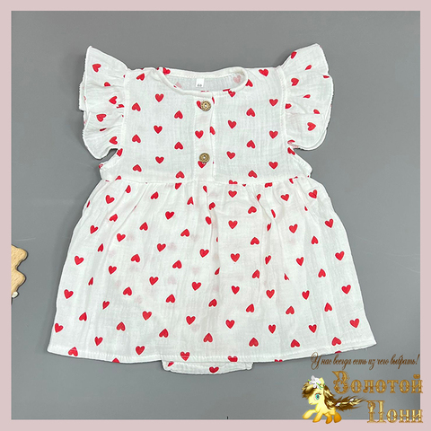 Платье-боди муслин (62-80) 260429-ZG1543