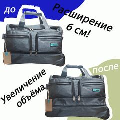 Сумка на трех колесах ткань Impreza серый Маренго 52х33х36+6 см/72л/2.22 кг (S+)1