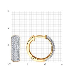 1021760 - Серьги-конго из золота с бриллиантами Infinity | New Classic