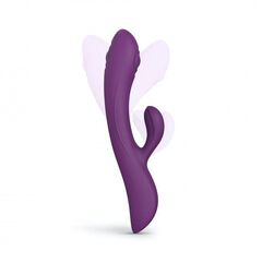 Фиолетовый вибратор-кролик Bunny & Clyde - 22,5 см. - 