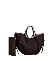 Сумка Polene Cyme Mini EDITION TEXTURED EBONY