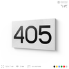 Номер на дверь 405, табличка на дверь для офиса, квартиры, кабинета, аудитории, склада, белая 120х70 мм, Айдентика Технолоджи