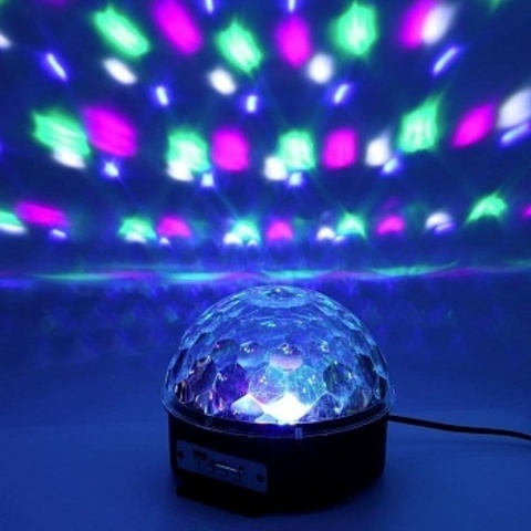 Светодиодный Диско-шар LED RGB Magic Ball Light c Bluetooth с ПДУ и mp3 плеером