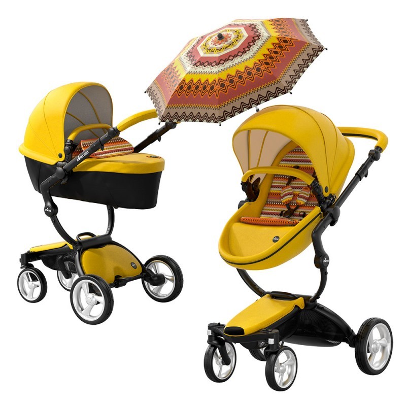 yellow mima stroller