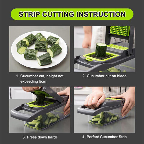 Овощерезка ручная с контейнером Veggie Slicer