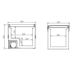 Компрессорный автохолодильник Alpicool BD60 (12/24/110/220V, 60л)