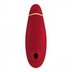 Стимулятор клитора бесконтактный Womanizer Premium, красный/золотой