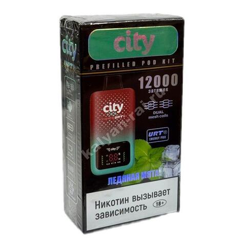 City Energy Pro URT POD Kit - Ледяная Мята 12000 затяжек