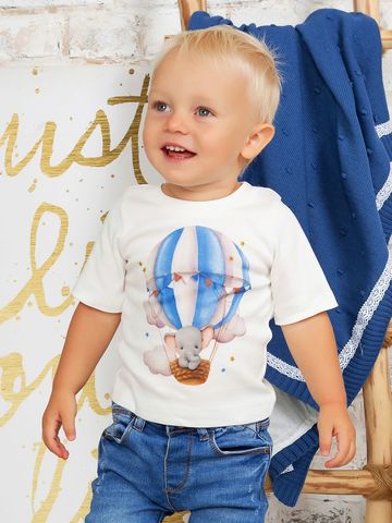 Футболка "Слоненок на воздушном шарике" для мальчика