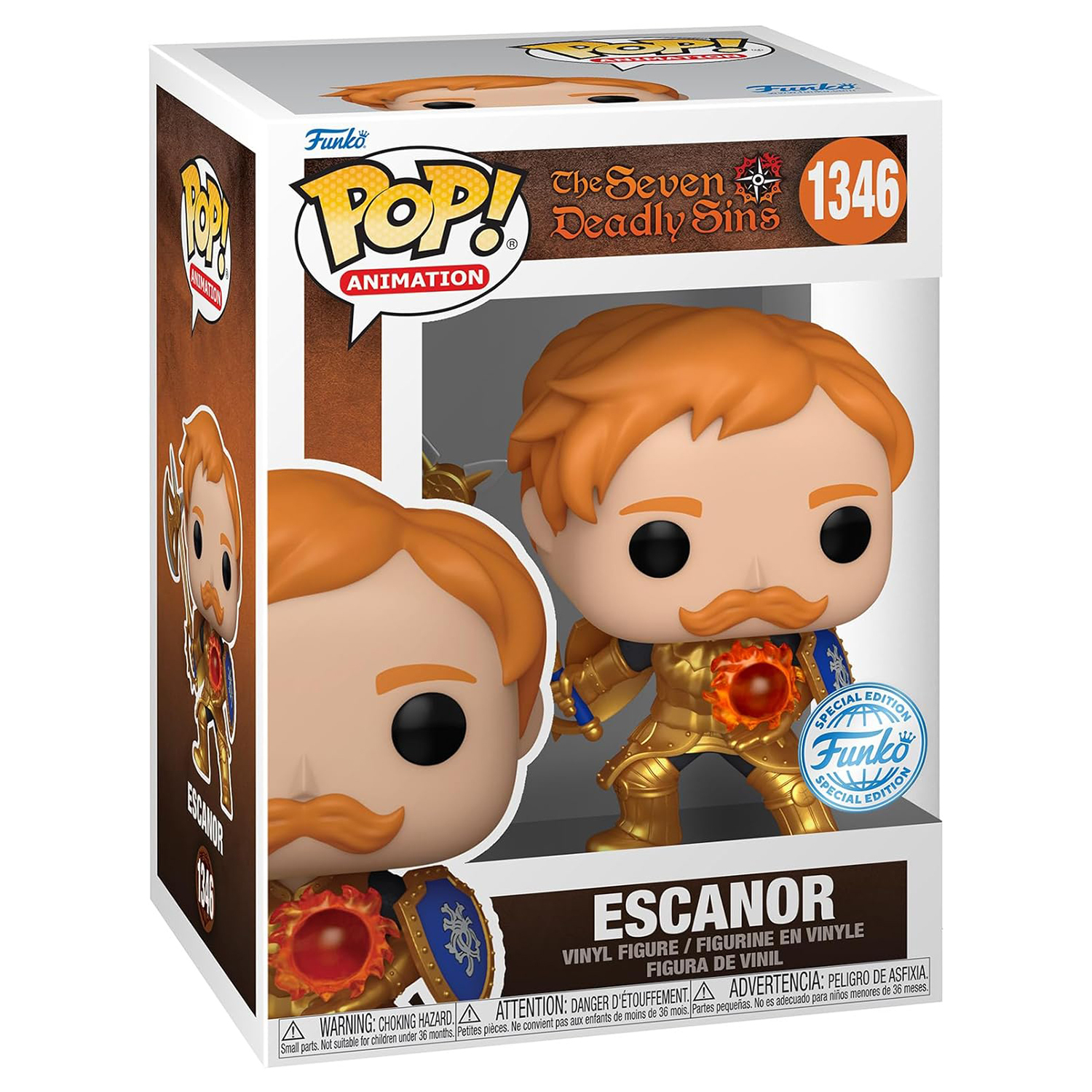 купить Фигурка Funko POP! Animation Seven Deadly Sins Escanor with CS and  Axe (MT) (Exc) (1346) 63131 / Фигурка Фанко ПОП! по мотивам аниме 