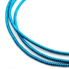 Канитель мягкая, гладкая, KAN/MF, 1 мм, глянец, лазурно-зеленый