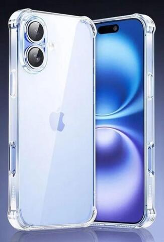 Чехол UGREEN CA101 (45913) iPhone 16 Bright Cushion Case, прозрачный