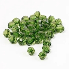 Бусины круглые гранёные пришивные акрил, 10 мм