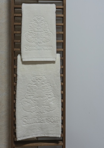 Набор полотенец 3шт Palombella Sanderson Logo avorio сливочный