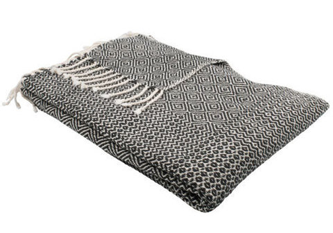 Плед черный Como, 130*170см