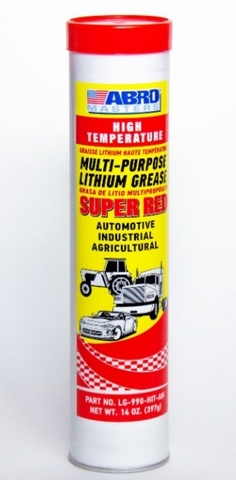 Смазка литиевая высокотемпературная красная (картридж) ABRO MASTERS LG-990-HIT-AM