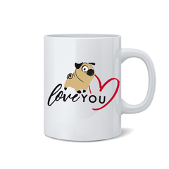 Кружка "Мопс - любовь"