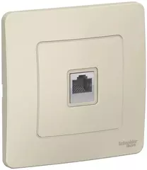 РОЗЕТКА С/У компьют. RJ45, молочн. BLNIS045002