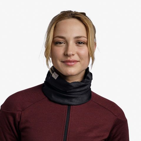 Картинка бандана-труба Buff Thermonet Solid Black - 6