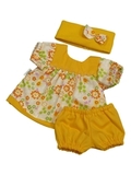 Платье - Желтый. Одежда для кукол, пупсов и мягких игрушек.