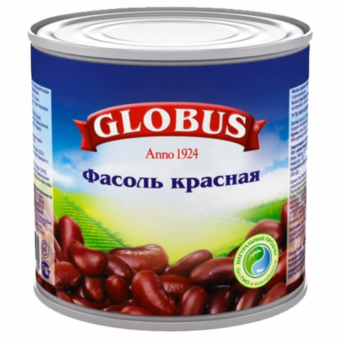 Фасоль красная GLOBUS 425 гр ж/б КАЗАХСТАН