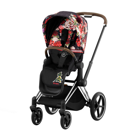 Прогулочная коляска Cybex Priam IV Spring Blossom Dark