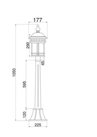 Ландшафтный светильник Outdoor O031FL-01BR