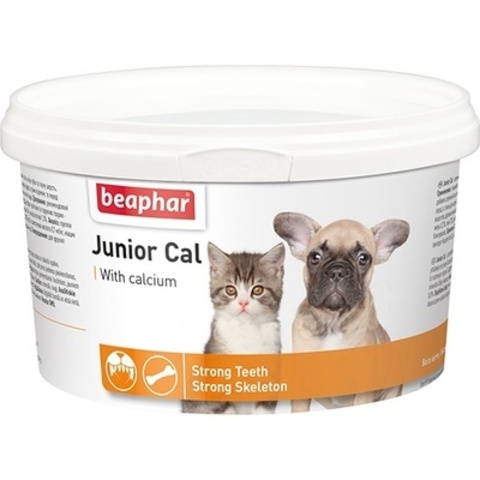 Beaphar Junior Cal минеральная смесь для котят и щенков, порошок, уп. 200 г