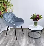 фото 5 Стул BREEZE BLUVEL-06 BLUE, велюр/ черный каркас М-City на profcook.ru