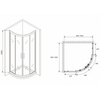 Abber Schwarzer Diamant AG01100M Душевой уголок, 100x100x195
