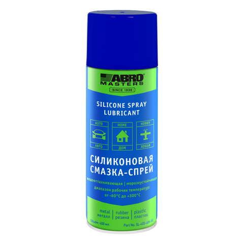 Смазка-спрей силиконовая ABRO SL-400-AM-RE (400 мл)