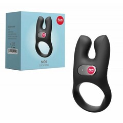 Эрекционное кольцо с вибрацией Nōs от Fun Factory (черное)
