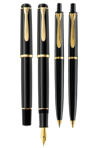 Ручка шариковая Pelikan Elegance Classic K200 Black GT, (996686)