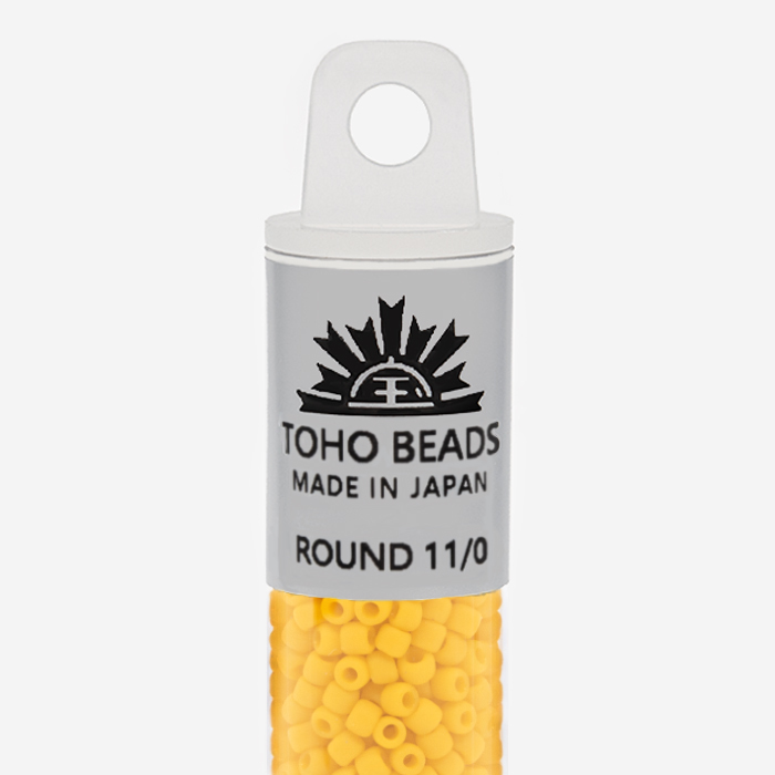 Японский бисер TOHO Round 11/0 (№42BF), непрозрачный матовый