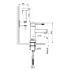 Timo 2360/03G Смеситель для раковины с гигиеническим душем Timo Saona 2360/03G черный